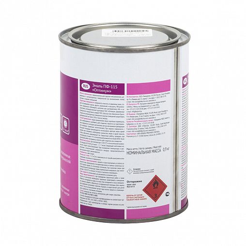 Эмаль ПФ-115 Ленинградские краски Оптимум, алкидная, глянцевая, 0,9 кг, голубая фото