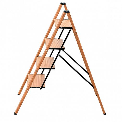 Стремянка алюминиевая Alumet AWD104, 4 широкие ступени, 1,09 м фото