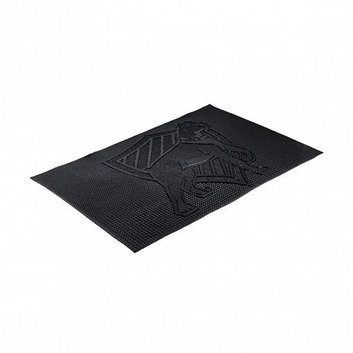 Коврик придверный SunStep Собака, резиновый, 45 x 75 см, черный фото