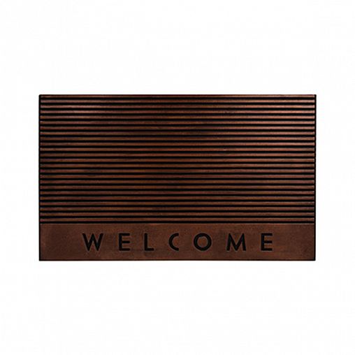 Коврик придверный резиновый Vortex Welcome, рельефный, 45 x 75 см фото