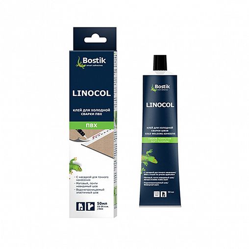 Клей холодная сварка швов ПВХ Bostik Linocol, 50 мл, прозрачный фото