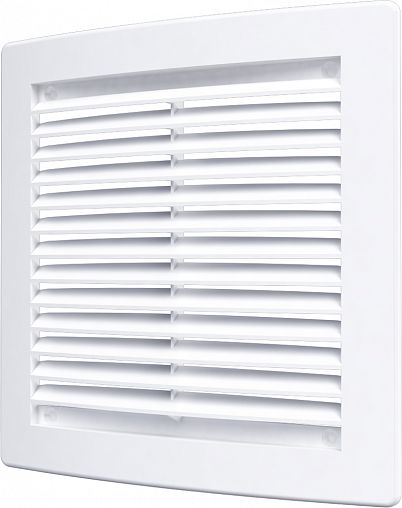 Решетка вентиляционная Era 2020РЦ, пластиковая, с сеткой, 200 x 200 мм фото