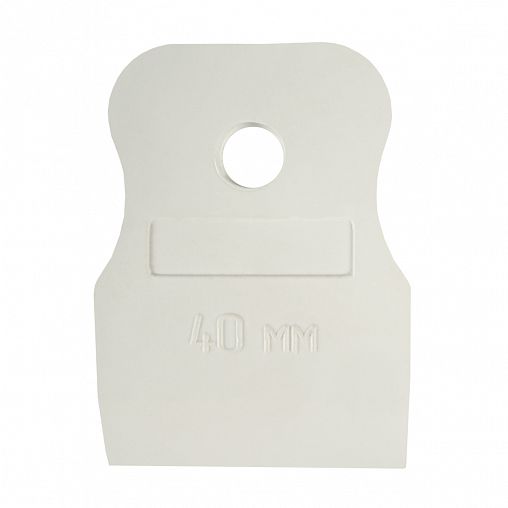 Шпатель резиновый Кедр, 40 мм, белый фото