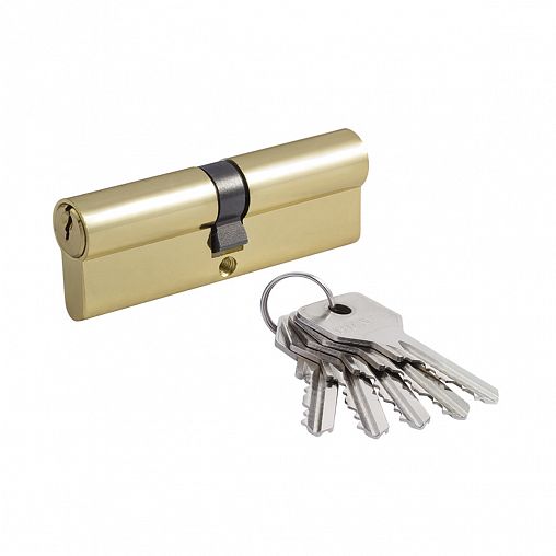 Цилиндровый механизм Нора-М STD Z Л-90 (45-45), ключ/ключ, золото фото