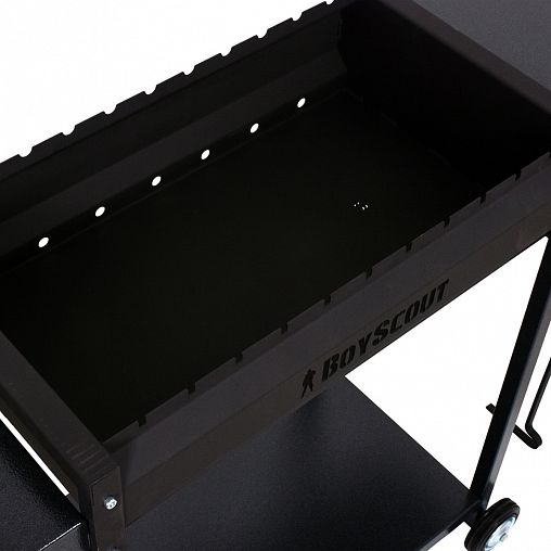 Мангал стационарный Boyscout, с 2 столиками, дровницей, на колесах, 1220 x 490 x 800 мм фото