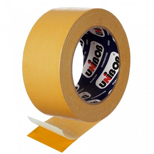 Скотч двусторонний тканевый Unibob, 50 мм x 10 м* фото