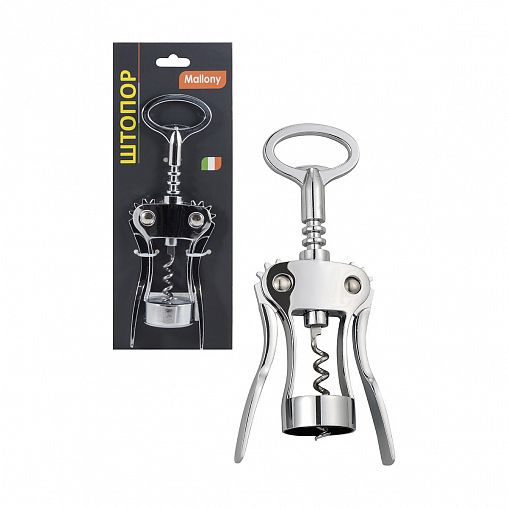 Штопор Mallony Semplice, хромированный фото Штопор Mallony Semplice, хромированный фото