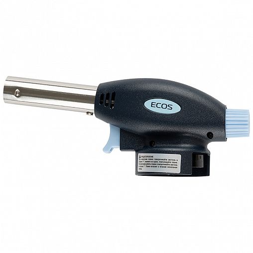 Горелка газовая портативная Ecos GT-500, с пьезоподжигом фото