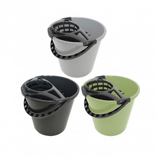 Ведро Моп с отжимом York, 10 л, микс фото