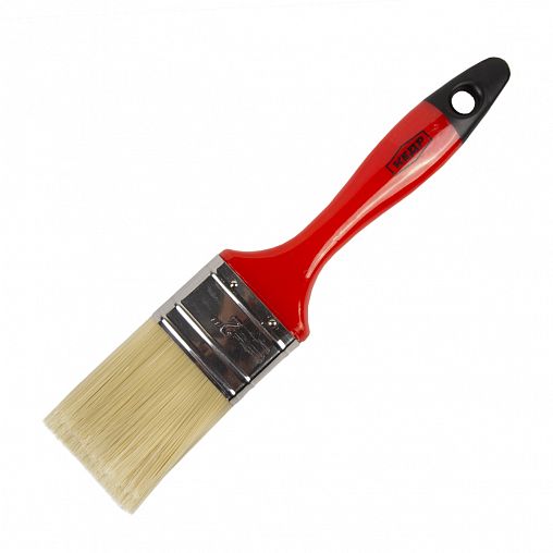 Кисть плоская Кедр №2, смешанная щетина, пластиковая ручка, 50 мм фото