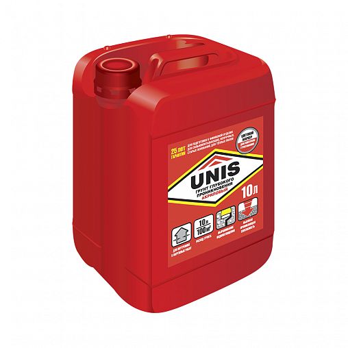 Грунтовка глубокого проникновения Unis UP-18, 10 л фото
