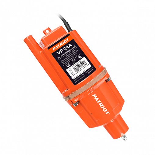 Насос погружной вибрационный Patriot VP 24А, нижний забор воды, 24 м фото