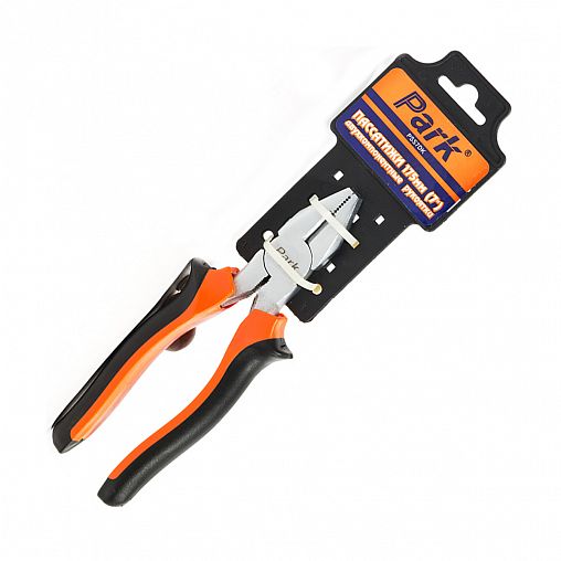 Пассатижи Park PSS7DK, двухкомпонентные рукоятки, 180 мм фото