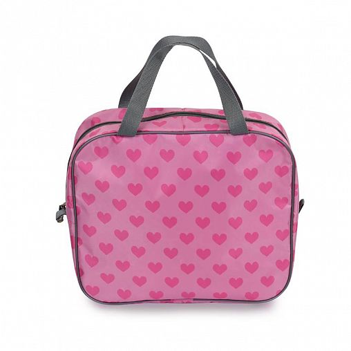 Сумка-папка Nika Сердечки СП1/2, 34 x 10 x 30 см, розовая фото