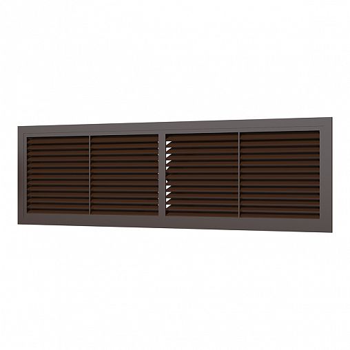 Переточная вентиляционная решетка Era 4513РП кор, пластик, с фланцем 432 x 117 мм, 455 x 133 мм фото