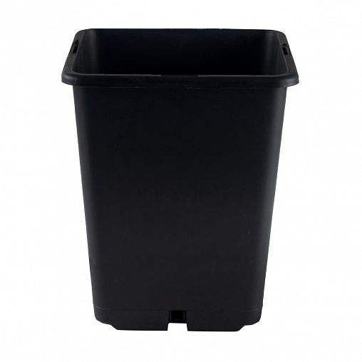 Горшок для рассады, квадратный, 5 л, черный фото