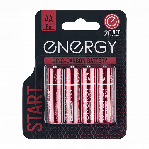 Батарейка Energy Start R6/4B, типоразмер АА, 4 шт фото