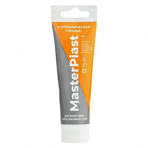 Смазка для канализационных труб MasterPlast, 70 г, туба фото