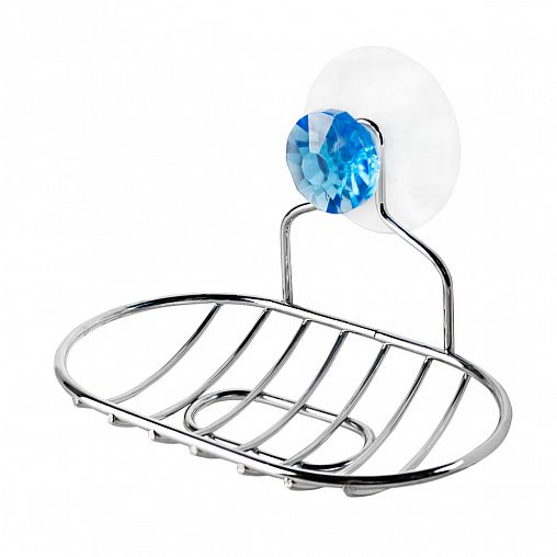 Мыльница на присоске Рыжий кот Бриллиант W2732A 14 x 10 x 9 см, овальная фото