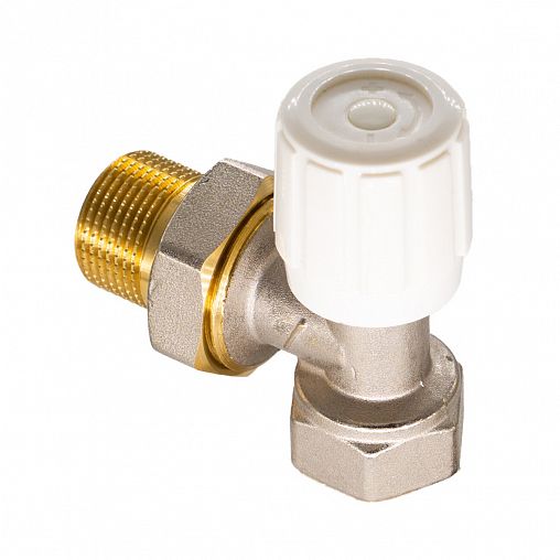 Регулирующий клапан для радиатора СТМ CARAVH12, ручной, угловой, 1/2" фото