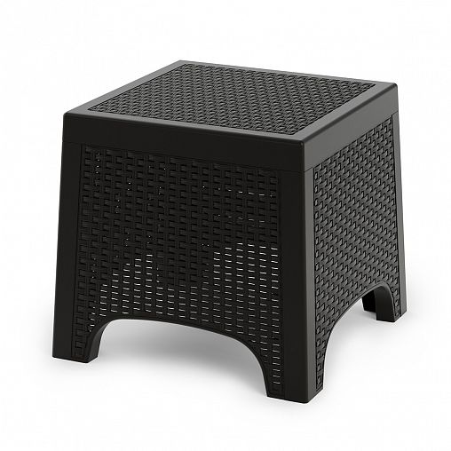 Стол садовый Альтернатива Ротанг Лайт, 43,5 x 43,5 x 39,5 см, мокко фото