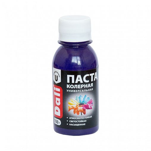 Паста колерная Dali, универсальная, 0,1 кг, сиреневая фото