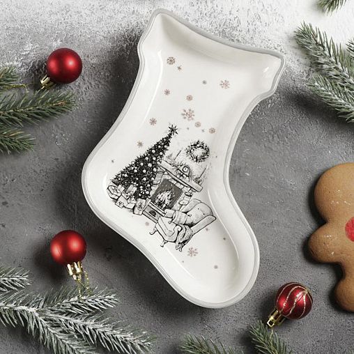 Блюдо сервировочное Доляна Хюгге, 25 х 23,5 х 3,3 см фото