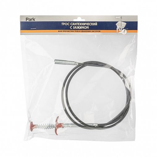 Трос сантехнический Park, с щупом, 1,6 м фото