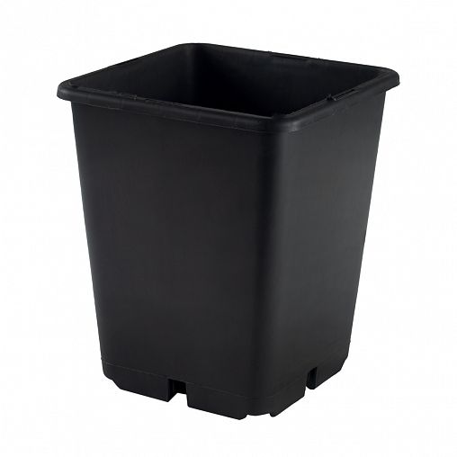 Горшок для рассады, квадратный, 5 л, черный фото