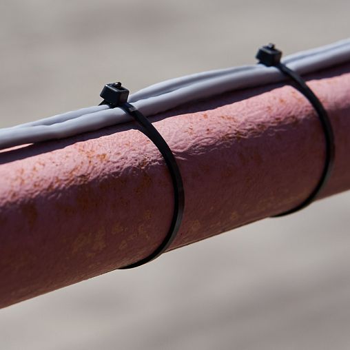 Хомут-стяжка Rexant, нейлон, 3,6 x 250 мм, 25 шт, черный фото