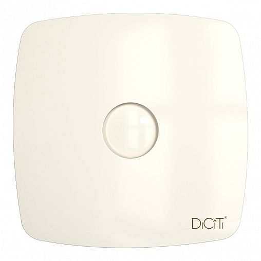 Вентилятор осевой вытяжной DiCiTi Rio 5C Ivory D125, с обратным клапаном фото