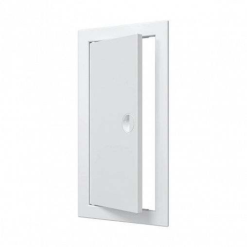 Люк-дверца ревизионная Evecs Л1530Р, ABS-пластик, с ручкой, с фланцем 146 x 296 мм, 168 x 318 мм фото