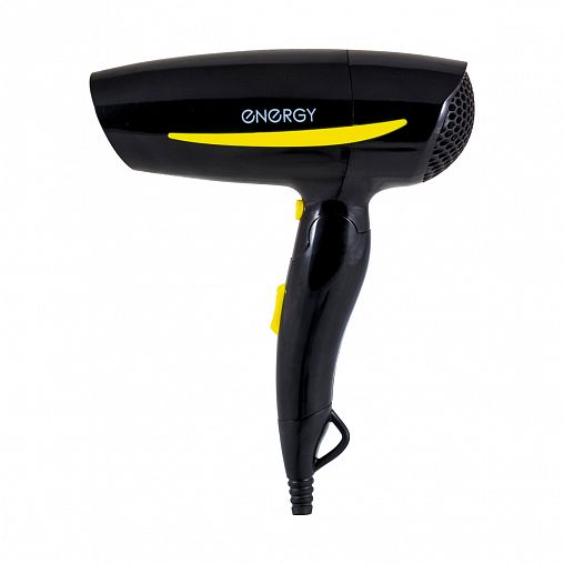 Фен для волос Energy EN-859, 1000 - 1200 Вт, черный фото
