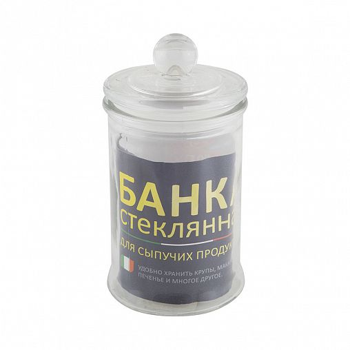 Банка для сыпучих продуктов Mallony Banca, стеклянная, с крышкой, 0,75 л фото