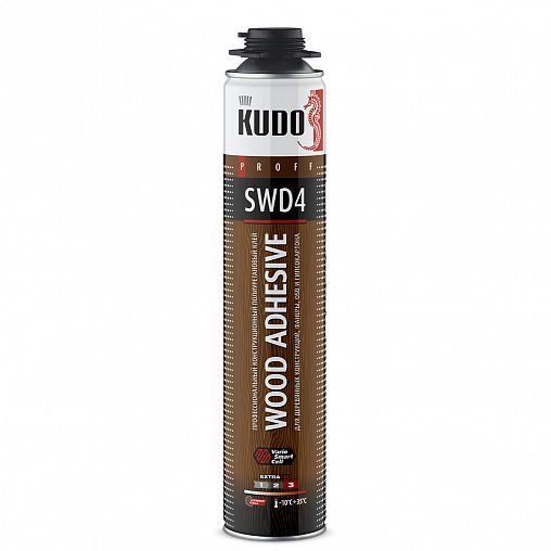 Клей-пена профессиональная для дерева Kudo Proff Wood Adhesive SWD4, 1000 мл фото Клей-пена профессиональная для дерева Kudo Proff Wood Adhesive SWD4, 1000 мл фото