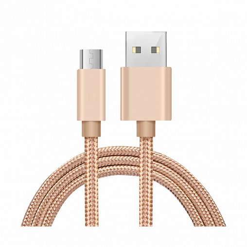 Кабель Energy ET-28, USB - Lightning, 1 м, золото фото