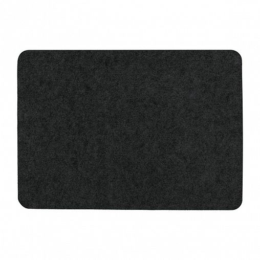 Коврик придверный Vortex Slim, влаговпитывающий, ребристый, 50 x 80 см, черный фото