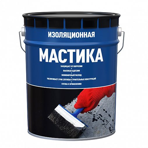 Мастика битумная Старт, изоляционная, черная, 19 кг фото