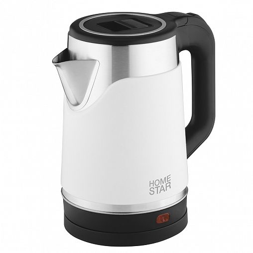 Чайник электрический HomeStar HS-1043, 1,7 л, белый фото