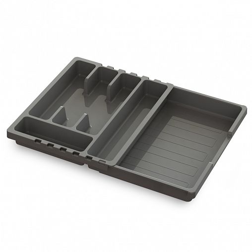 Лоток для столовых приборов Martika Смарт, 36 x 30 x 5 см, темно-серый фото