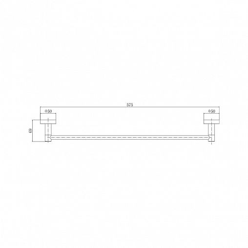 Полотенцедержатель Fashun A51501, сатин фото