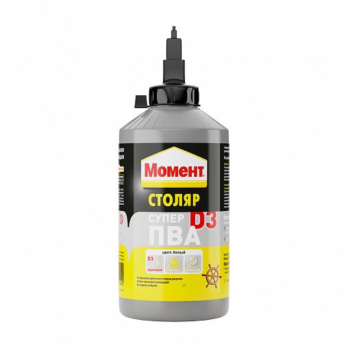 Клей Момент Столяр Супер ПВА D3, 750 г фото