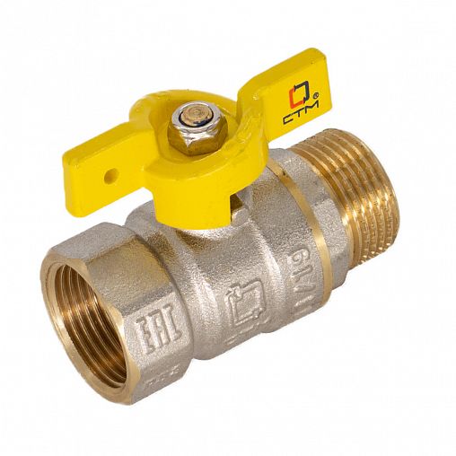 Кран шаровой для газа СТМ Газ 3/4" г/ш, бабочка фото