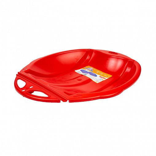 Санки-ледянки Олимпик Веселый паровозик, красные фото