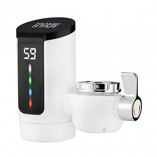 Водонагреватель проточный электрический HomeStar HS-0119, на кран, 3000 Вт фото