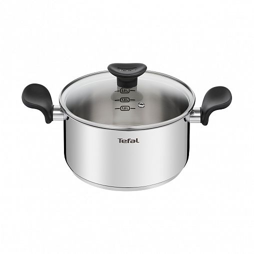 Кастрюля Tefal Primary с крышкой, нержавеющая сталь, 3 л фото