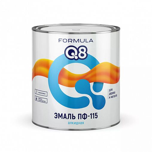 Эмаль ПФ-115 алкидная Formula Q8, глянцевая, 2,7 кг, оранжевая фото