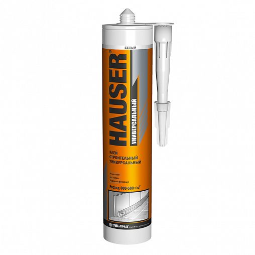Клей строительный универсальный Hauser, 310 г, белый фото