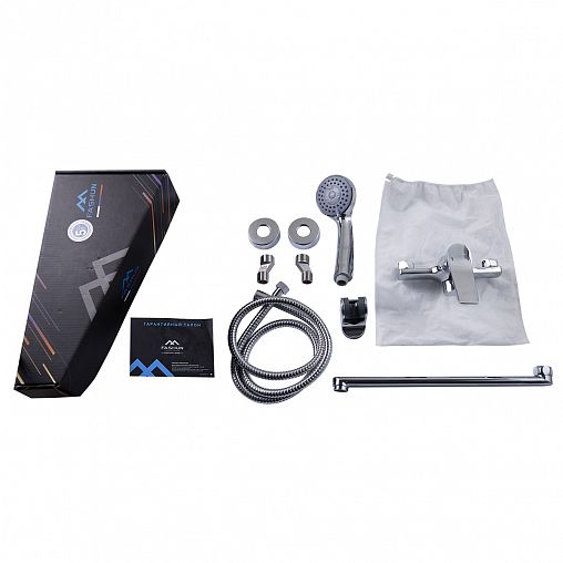 Смеситель для ванны с душем Fashun A2286, с длинным изливом, хром фото