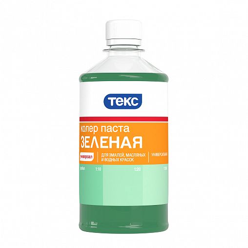 Колер паста Текс Универсал №14, зеленая, 0,5 л фото
